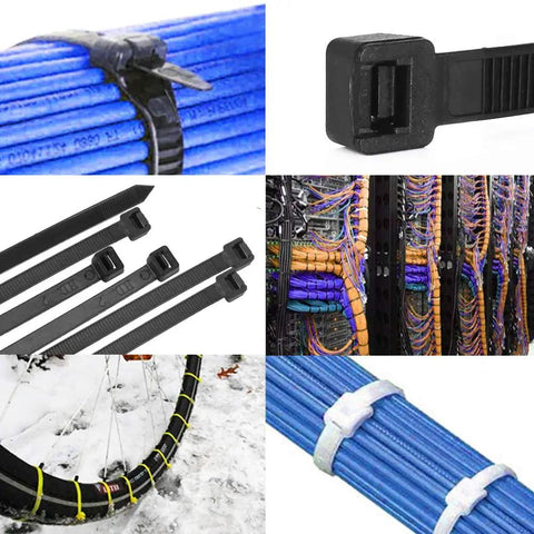 Heavy Duty 26 Inch Cable Zip Ties Nylon Wire Ties With 175 Pound Tensile Strength For Indoor And Outdoor Use UV Resistant Black And White 40 Pack Built To Handle Tough Bundling And DIY Cable Management In Home And Garage