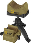 Lightweight Rifle Shooting Rest Tripod With Front And Rear Bench Bags, Adjustable Height, Portable Range Day Gear
