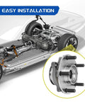 Diagram showing front wheel bearing hub assembly for 2007 2012 Nissan Sentra 2.0L with 4 wheel ABS and 4 lugs OE grade replacement