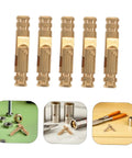 Brass Small Barrel Hinges Set For Jewelry Boxes And Wood Boxes Hidden Cylindrical Design With Silent Opening and solid support
