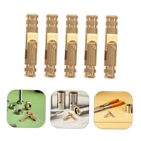 Brass Small Barrel Hinges Set For Jewelry Boxes And Wood Boxes Hidden Cylindrical Design With Silent Opening and solid support