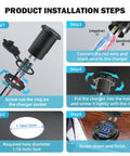 Installation steps for Tailgate Tested 2 Pack 12V Usb Outlet With 4 Port Pd And Qc Fast Charging Aluminum Housing.