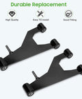 Delta A Plate Front Suspension A Arm Kit For Club Car DS 1993 Up Gas And Electric with heavy-duty steel parts, pack of 2