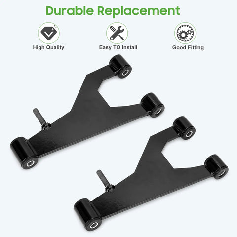 Delta A Plate Front Suspension A Arm Kit For Club Car DS 1993 Up Gas And Electric with heavy-duty steel parts, pack of 2