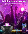 Star Projector Night Light With Bluetooth Speaker And App Control For Bedroom Decor Great For Kids And Adults With Remote Included