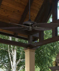 Palm Island 52 Inch Tropical Ceiling Fan With No Light For Indoor Outdoor Use, Wet Rated With 5 Palm Leaf Blades, Bronze Finish