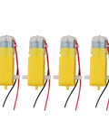 4 Pack DC TT Gearbox Motors That Run On 3 To 6V Dual Shaft Geared Motors For Arduino Smart Cars And DIY Robots 200 RPM