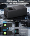 300W Matrice 4 Series Battery Charging Hub with LCD for Fast Charge 3 Batteries in 1 Hour 12 Minutes for Matrice 4T and 4E