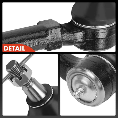 Chevy Corvette Front Outer Tie Rod End Replacement For Precision Steering And Fixing Uneven Tire Wear Fits Left Or Right Driver Or Passenger Side 1986 1996 black metal detail
