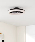 Low Profile Flush Mount Ceiling Fan With Light Remote And App Control Six Speed Reversible And Silent Motor Dimmable LED Lighting
