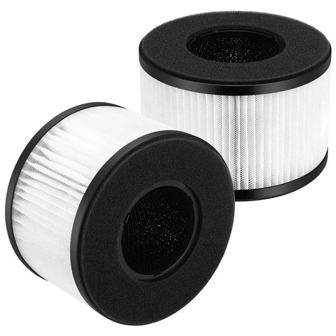 Two Pack Replacement Filters For BS 03 Air Purifier Works With Part U Part X And Slevoo BS 03 3 In 1 Filtration With HEPA Filter