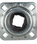 Front view of Heavy Duty Drivetrain Disc Harrow Flange Bearing Replacement Part For FD211RM with square bore and bolt holes.