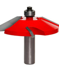 Raised Panel Router Bit Two And Three Quarters Inch Diameter One Half Inch Shank Quadra Cut Carbide For Smooth Cabinet And Door Finishes