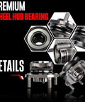 Front Wheel Hub And Bearing Assembly Fits Rogue 2014 2023 Qashqai 2017 2018 Rogue Sport 2017 2022, close-up details