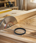 Top Shelf 4Pc Replacement Rubber Drive Belt Kit For Planer Machinery, 218Mm Perimeter, Tight Fit Black Rubber Bands on wood workshop.