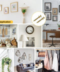 Image showcasing Heavy Duty Picture Hangers And Double Headed Wall Hooks With Bulletproof Grip Rating Up To 30 Lbs for stylish decor.