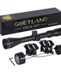 Rifle Scope 3-9x40 SFP With R4 Crosshair Reticle And Ring Mounts For Air Guns And Airsoft Hunting And Tactical Use with accessories