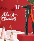 4 In 1 Hand Riveter Kit With 200 Rivets For Metalwork against Christmas background