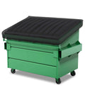 Heavy Duty Dumpster Cover Waterproof 12 Oz Material With No Fuss Elastic Corner Edges Keeps Trash Can Top Safe From Rain Snow Sun And Dirt Dimensions