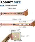 Heavy Duty Adjustable Lifting Bracket, Smooth Operator Hinge Lift Rod Mechanism For Sofa Beds, Wardrobes, And Cabinets, built tough zinc design, adjustable sizes 215mm to 375mm.