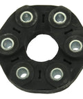 Driveshaft Flex Disc Replacement For OE Joint, Stops Clunking And Play, Tough Elastomer And Alloy Build, OE Size Fit For Proper Driveshaft Operation, Resists Heat And Vibration, 24 Month Unlimited Mileage Warranty black flex disc with six metal bushings