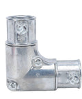 1/2 Inch Zinc Alloy 90 Degree Conduit Fitting Inside Corner Pull Elbow for Electrical Metallic Tubing coupling used in wiring.