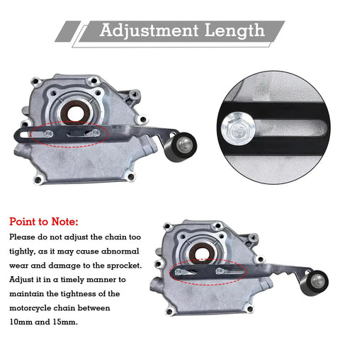 Chain Tensioner Adjuster With Roller And Wrench For Go Karts And Small Engines Built Tough Fits Predator 79cc gearbox view
