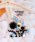 Frangipani Flower Beads Set 50Pcs 12mm Polymer Clay Plumeria Floral Beads Assorted Colors With Holes For Jewelry Making