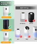Compatibility chart for Three In One HEPA Air Purifier Replacement Filter For B D02L And B D02U Purifiers Compatible With MOOKA KOIOS VEWIOR