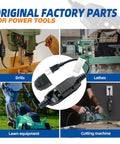 Auto-Monitoring GFCI Replacement Plug Inline Assembly With Manual Reset 15 Amp Non-Grounded 2-Wire 2-Prong for tools and equipment