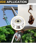 Smooth Operator V Groove Pulley Wheel 10X48X8Mm Built From Rock Solid 304 Stainless Steel for industrial use and cable systems.