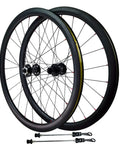 Carbon Fiber 700C Wheelset With 38mm Or 50mm Rim, Road Bike Disc Brake Compatible, 20/24H, Quick Release, Aluminum Hub