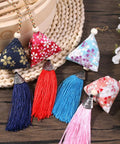 10 Pack Mugwort Triangle Sachets With Tassels Dragon Boat Festival Zongzi Shape Home Decor Bags Premium Cotton Fabric