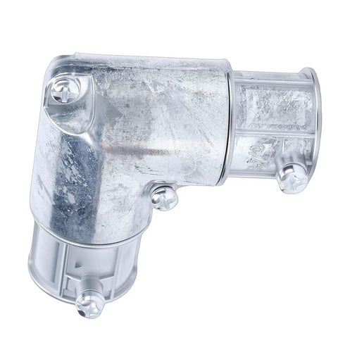 Rock Solid 3/4 Inch EMT Conduit Fitting Inside Corner Pull Elbow 90 Degree Bend with zinc housing for secure mounting.