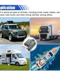 4 Pin Trailer Plug Tester With LED Indicators, 4 Way Flat Trailer Circuit Tester For Left Right Turn Signals And Brakes, Straight Wiring Tester Connector, No Fuss Troubleshooter For Tail Lights And Trailer Safety showing truck, van, and boat use