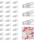 30 Pack Transparent Balloon Arch Clips 2.4 Inch Heavy Duty Spring Clamps Perfect For Balloon Decorating Backdrops Crafts Photography