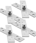 Set Of 4 Stainless Steel Hidden Door Hinges For Aluminum Frame Doors 360 Degree Pivot Rust Proof And Breakage Resistant Tough As Nails