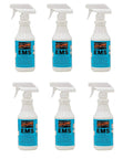 Six bottles of Water Based Silicone Lubricant Trigger Spray 16 oz each, 6 pack bulk contractor case for industrial and commercial use.
