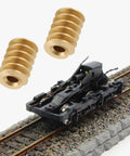 Two Pack 1 To 87 HO Scale Worm Gear Set With 15 Teeth 0.2 Module And 1mm Worm for model railroad on track
