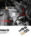Solid Shifter Bushing Kit For VW GTI Mk6 Mk7 6 Speed Manual MQ250 MQ350 with aluminum and bronze components labeled.