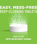 Odor Buster Dishwasher Cleaner That Fights Bacteria, Limescale And Mineral Deposits Inside The Pump, Tub And Hoses tablet on green