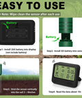 4 In 1 Wireless Soil Tester With Moisture Meter, Thermometer, Sunlight And Time Display installation steps