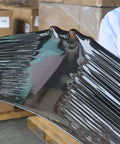 Close-up of Heavy Duty Black Stretch Wrap 1500 Ft Roll, showing shrink film texture for pallet wrapping and moving.