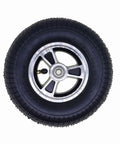 8 Inch X 2 Inch Wheelchair Caster Wheels With Slick Rolling Pneumatic Tires And Tough As Nails Aluminum Alloy Hubs For Powered Chairs Featuring Sure Grip Treads And A Total No Sweat Swap In Setup - black tire with aluminum hub