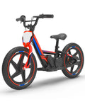Kids Electric Dirt Bike 340W Racing Motorcycle With 24V Detachable Battery, Brushless Motor, Safe 3 Speed Modes, 16 Inch Off Road Tires, Mini Motocross Bike For Ages 5 To 12, Lightweight Yet Rugged Red, side view