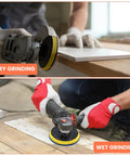 Snag This Awesome Twenty Pack Of Four Inch Wet Dry Diamond Polishing Pads Set Perfect For Grinding To Mirror Shine On Granite Marble Quartz Concrete Stone Includes All Grits Thirty To Ten Thousand Backer Pad Adapter And Wool Disc used for dry and wet grinding on stone surfaces.