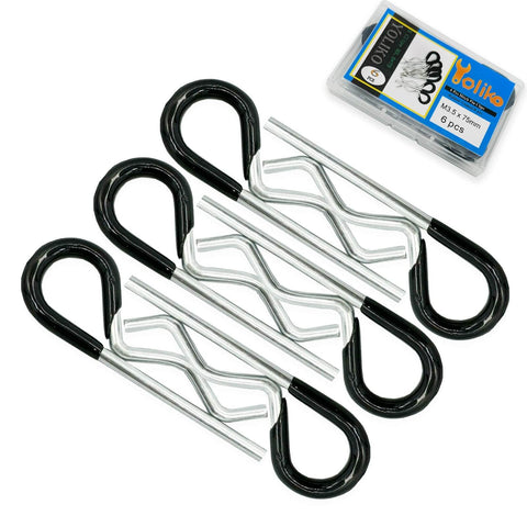 Heavy Duty Hitch Pins Clip R Clips Spring Retaining Pins Set Built Tough With Rubber Coated Grip for trailers and trucks