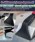 3 Piece Hand Seamers Set With Straight Jaw, 45 Degree, And 90 Degree Pliers For Pro Grade Metal Bending, HVAC Ductwork Tools