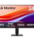 24 Inch IPS Monitor With Full HD 1080p, 120Hz Refresh Rate, HDR10, Reader Mode, Flicker Safe, HDMI, Slim Stand Base, Black