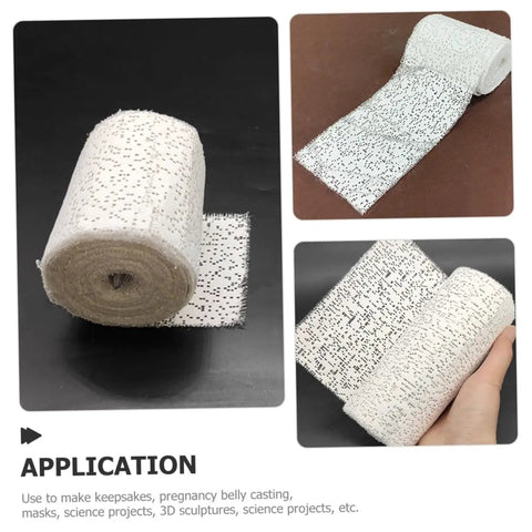 Heavy Duty Pro Grade Patch Kit With Plaster Gauze Strips For Drywall Repair Quick Fix Of Loose Wall Fixtures, DIY Home Projects, And Model Scenery, Wide Long Roll For Easy Smoothing And Strong Hold visible in roll format